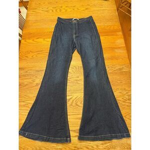 KanCan Jeans High Waist Super Flare Dark Wash Size 29